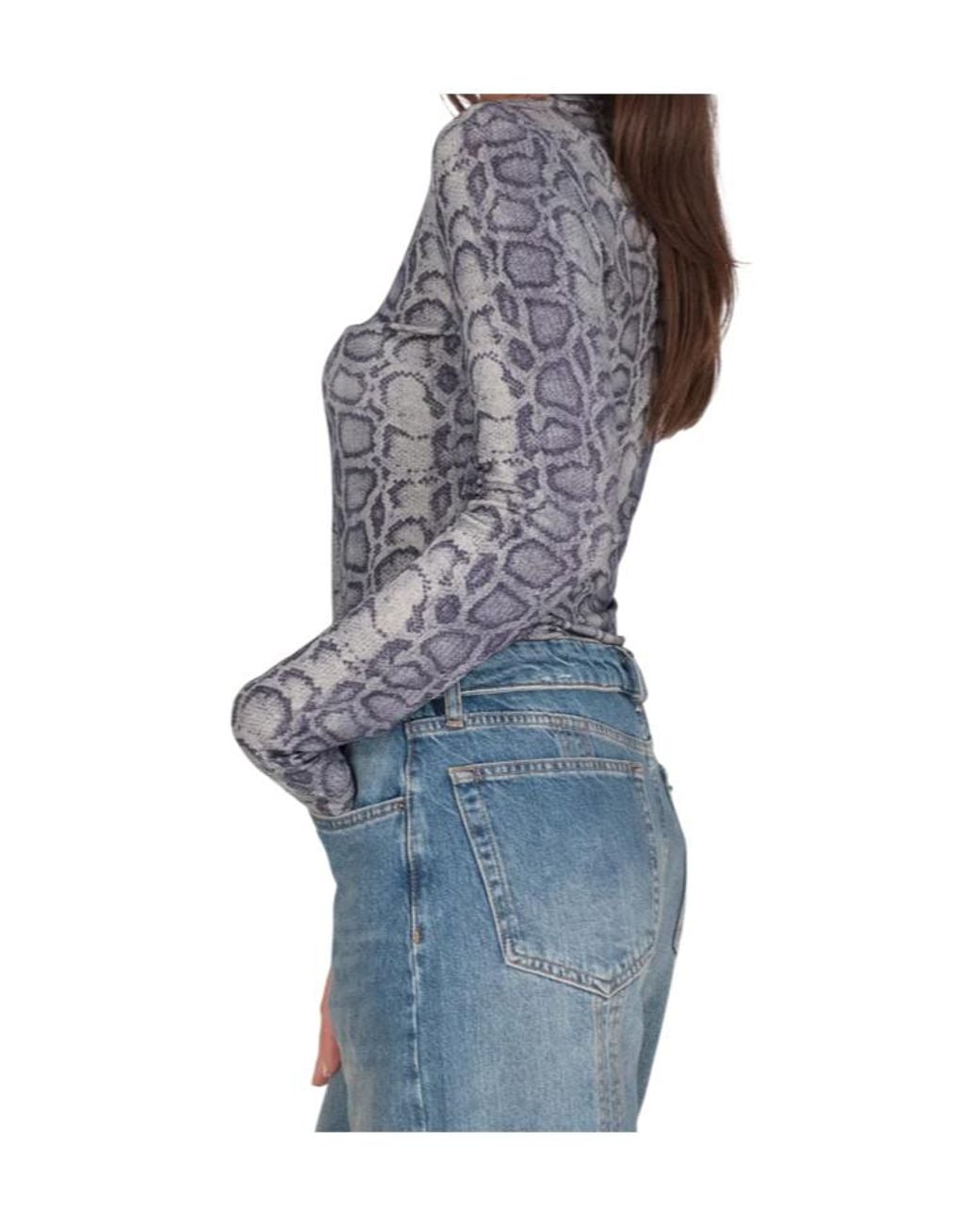Liu Jo Blue Printed T-Shirt