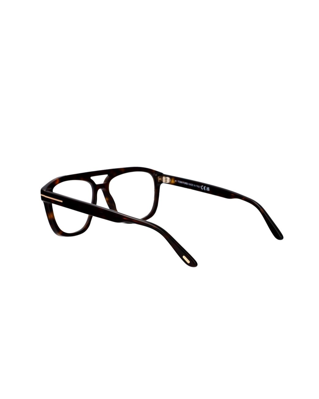 Tom Ford White Eyewear Pilot Frame Glasses for men