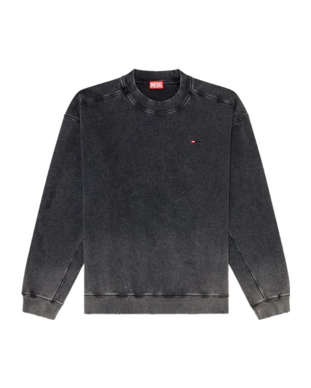 DIESEL Gray Crox Faded Sweatshirt for men
