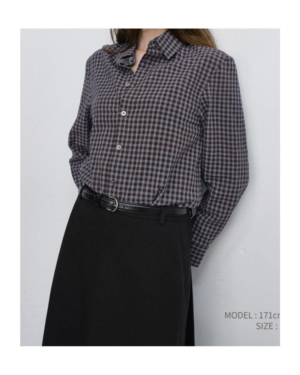 DUNST Blue Essential Slim-Fit Plaid Shirt