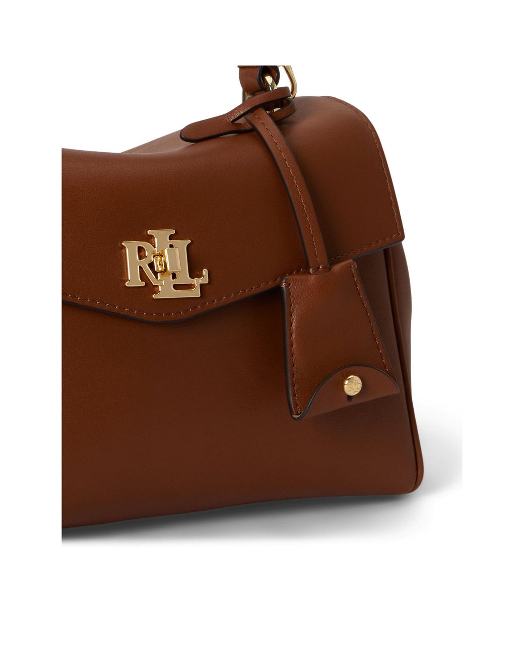 Ralph Lauren Brown Top Handle Bag
