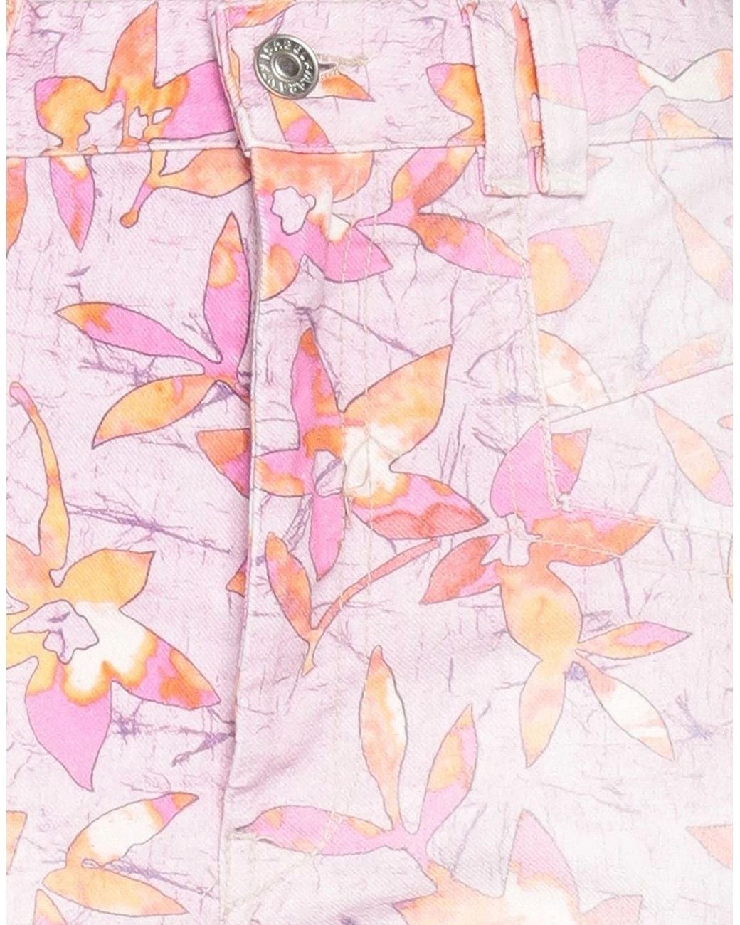 Isabel Marant Pink Floral Print Shorts