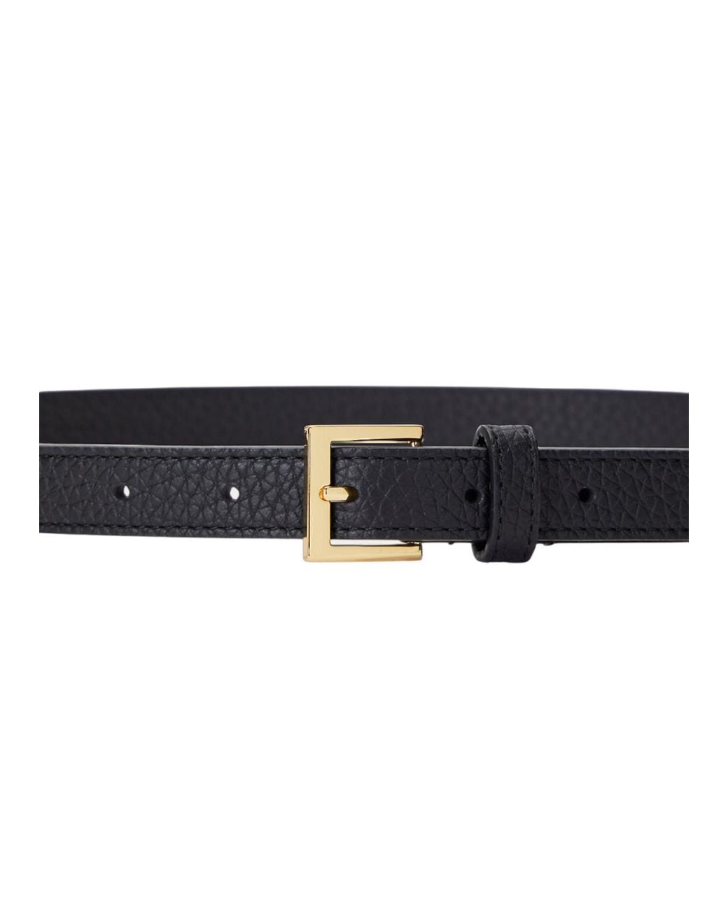 Ralph Lauren White Lauren Logo-Engraved Buckle-Fastened Belt