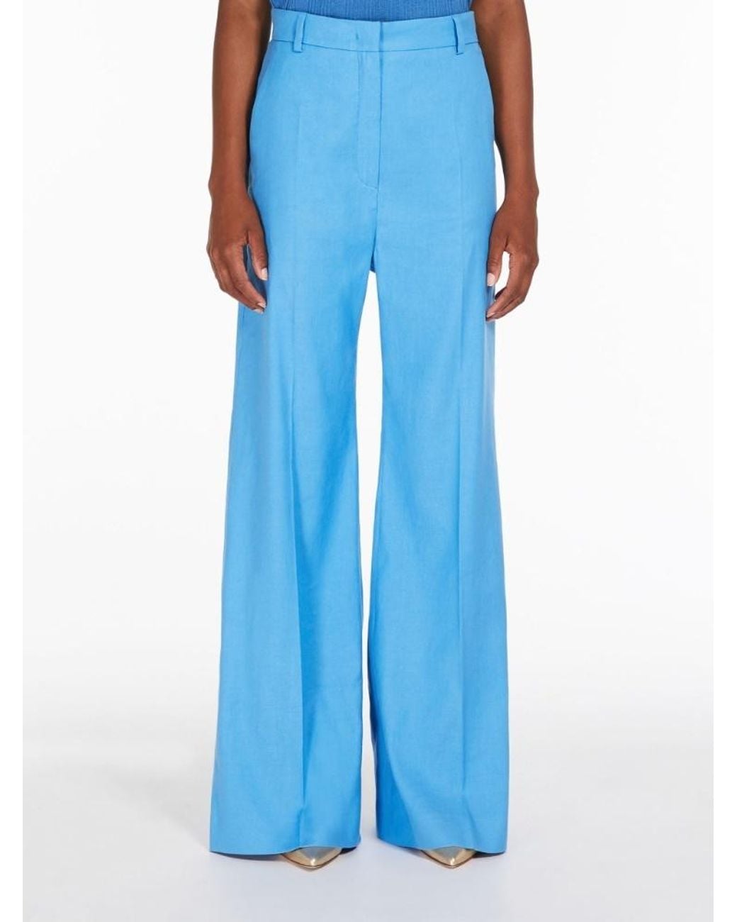 Weekend by Maxmara Blue Flared Trousers