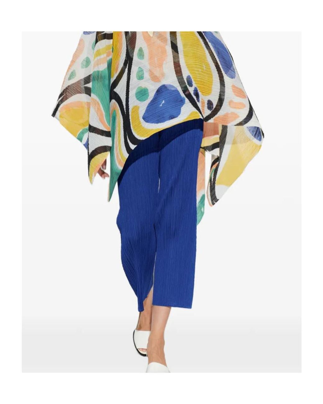 Pleats Please Issey Miyake Blue Pleated Trousers