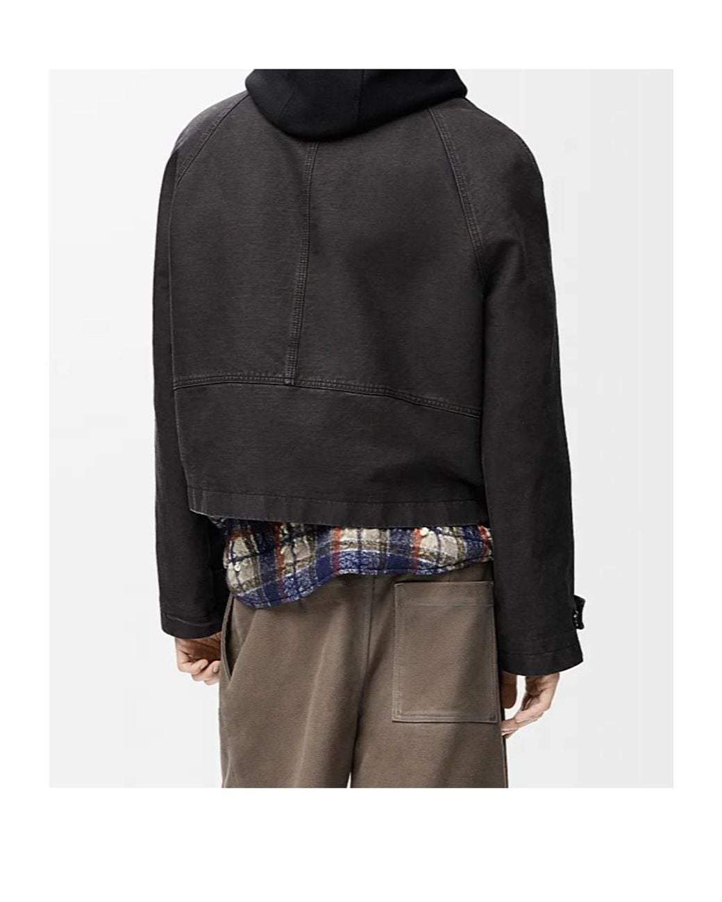 Loewe Black Belted Button-Front Jacket for men