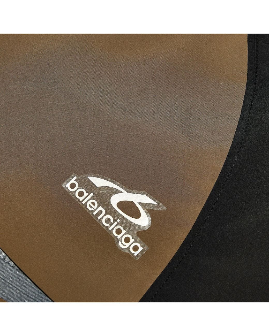 Balenciaga Brown Olor-Block Athletic Shorts