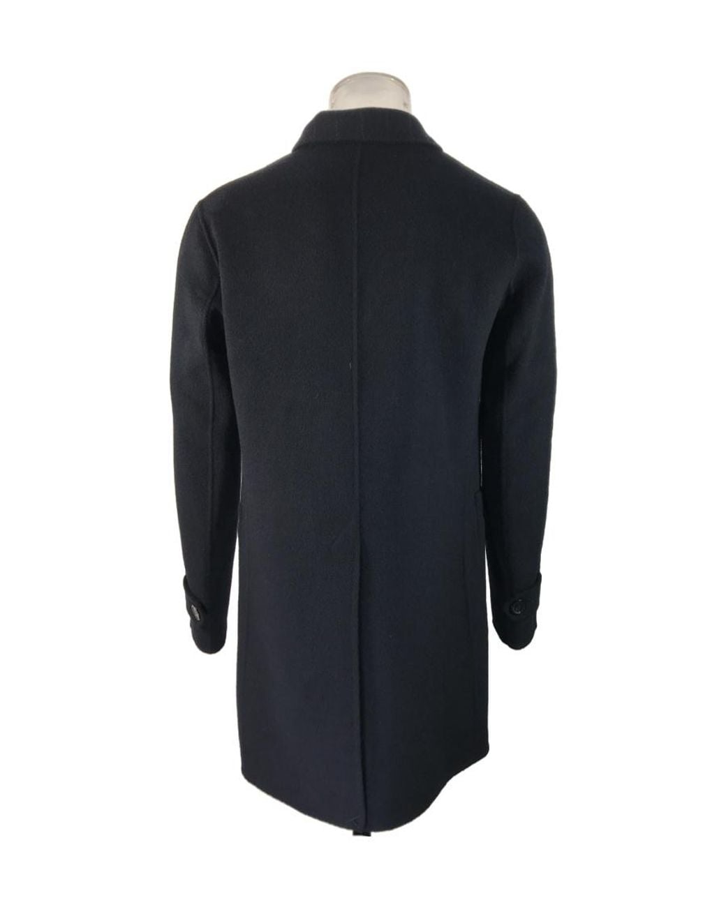 Emporio Armani Blue Double Breasted Coat for men