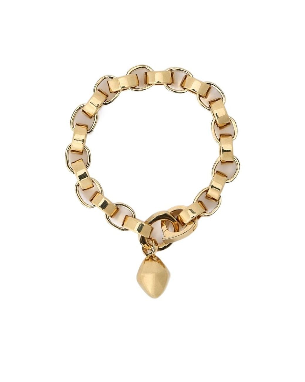 Totême Metallic Totême Pebble-Charm Linked Bracelet