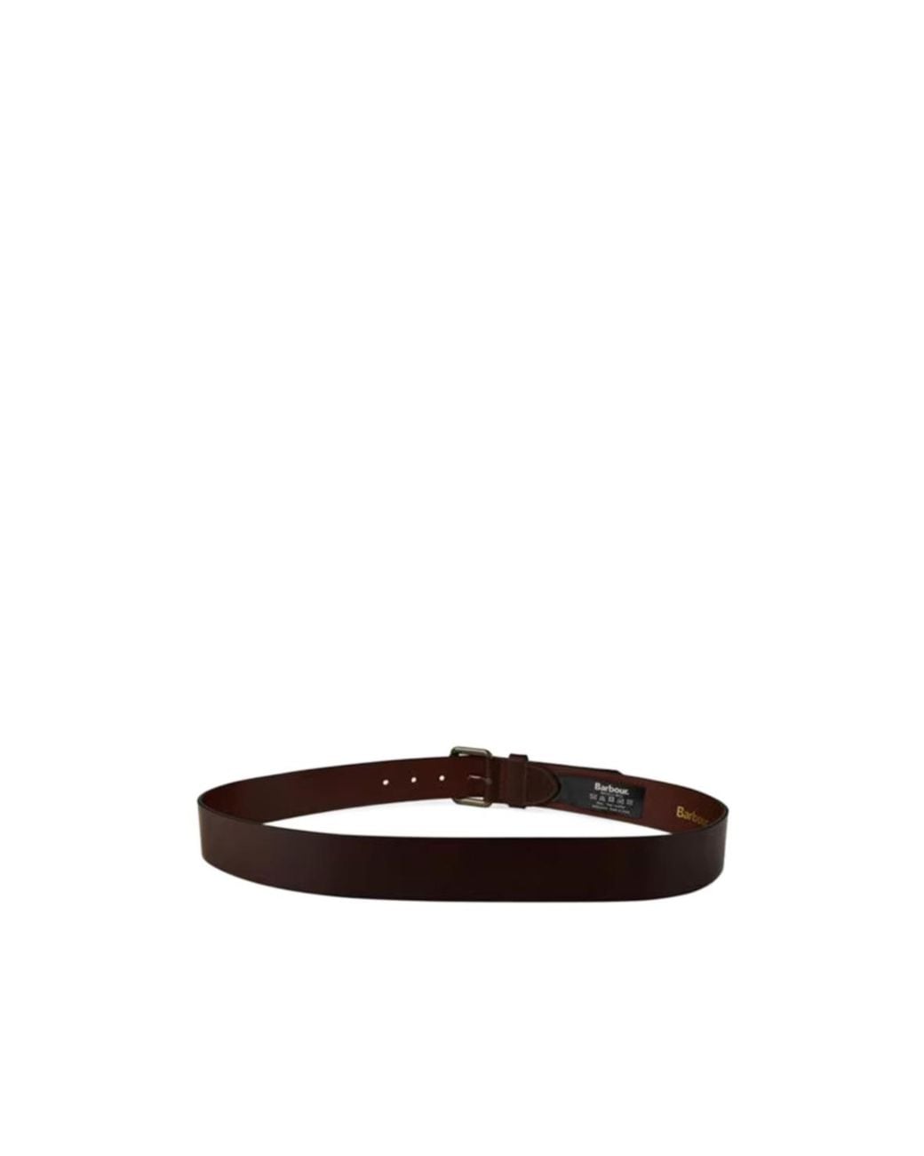 Barbour White Allanton Leather Belt for men