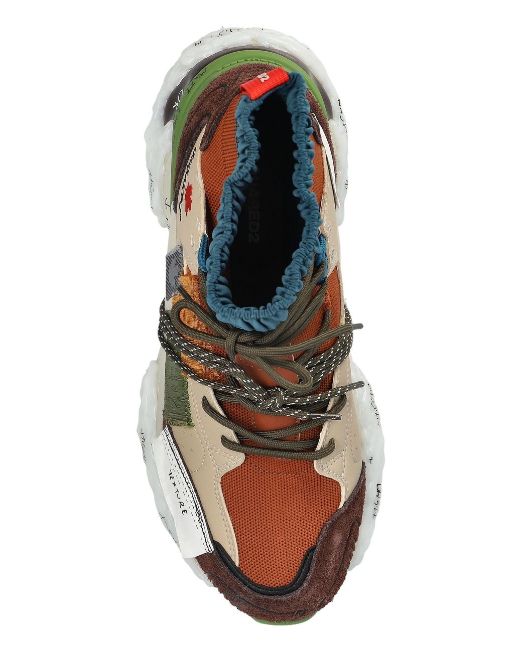 DSquared² Multicolor Faster High-Top Sneakers for men