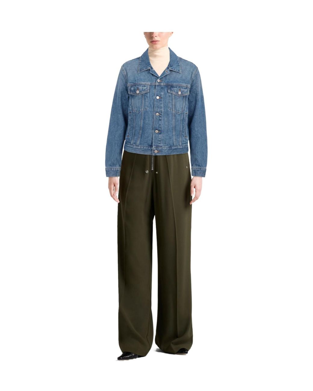MM6 by Maison Margiela Blue Casual Denim Jacket