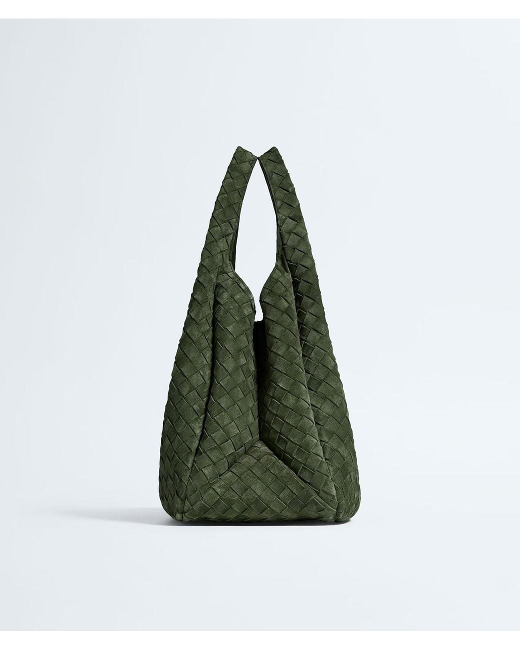 Bottega Veneta Green Large Campana Shoulder Bag