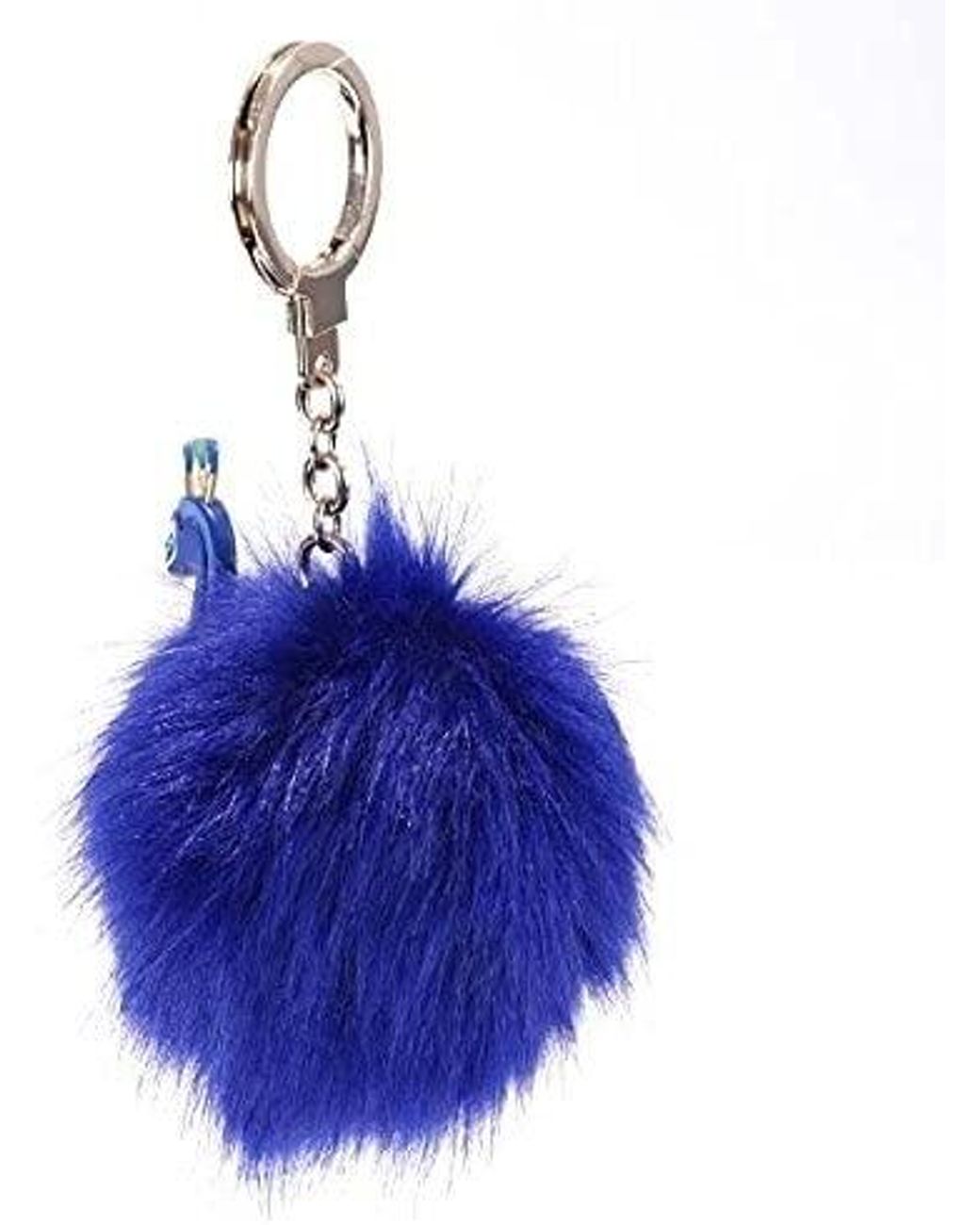 Kate Spade Blue Peacock Pattern Key Chain