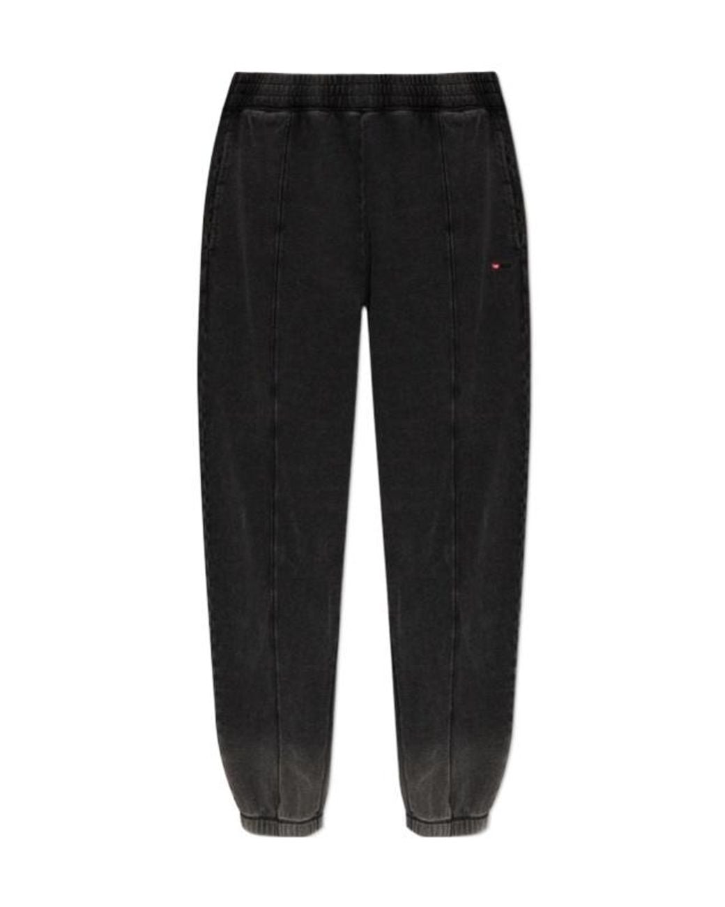 DIESEL Black P Crox Tapered Joggers for men