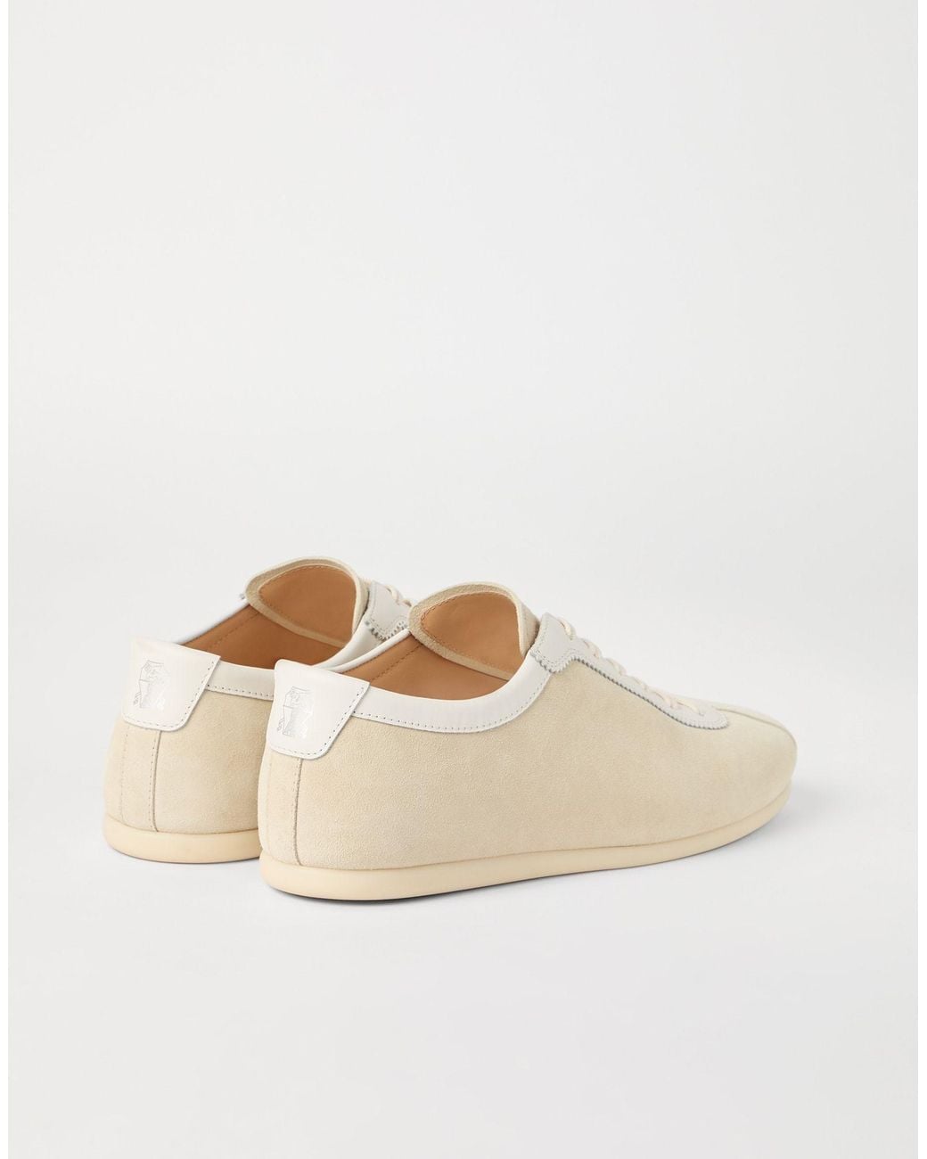 Brunello Cucinelli Natural Suede Sneakers for men