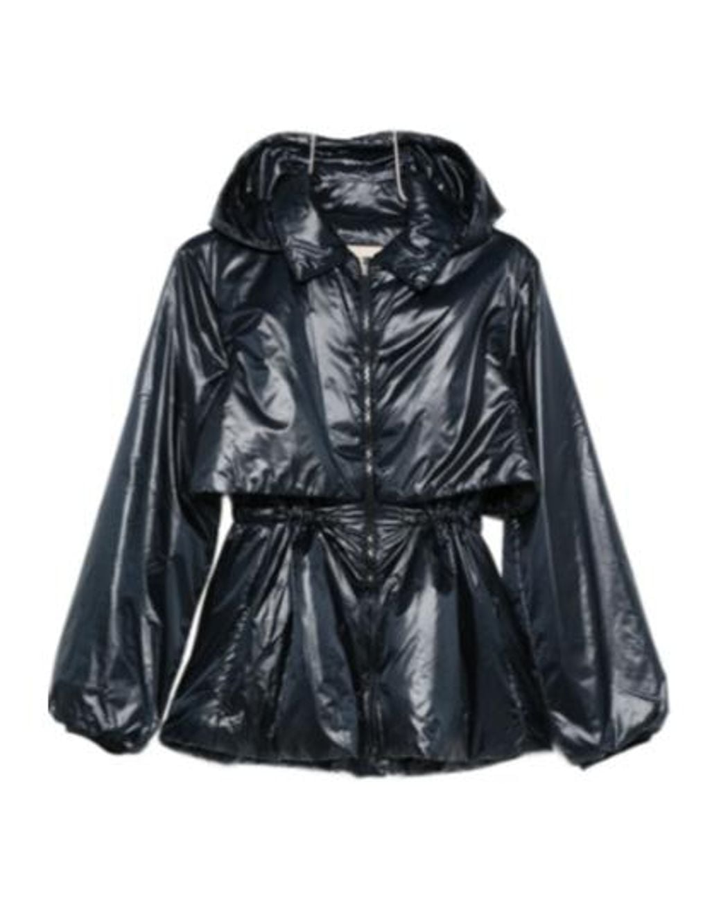 Herno Blue Long-Sleeved Cotton-Padded Jacket