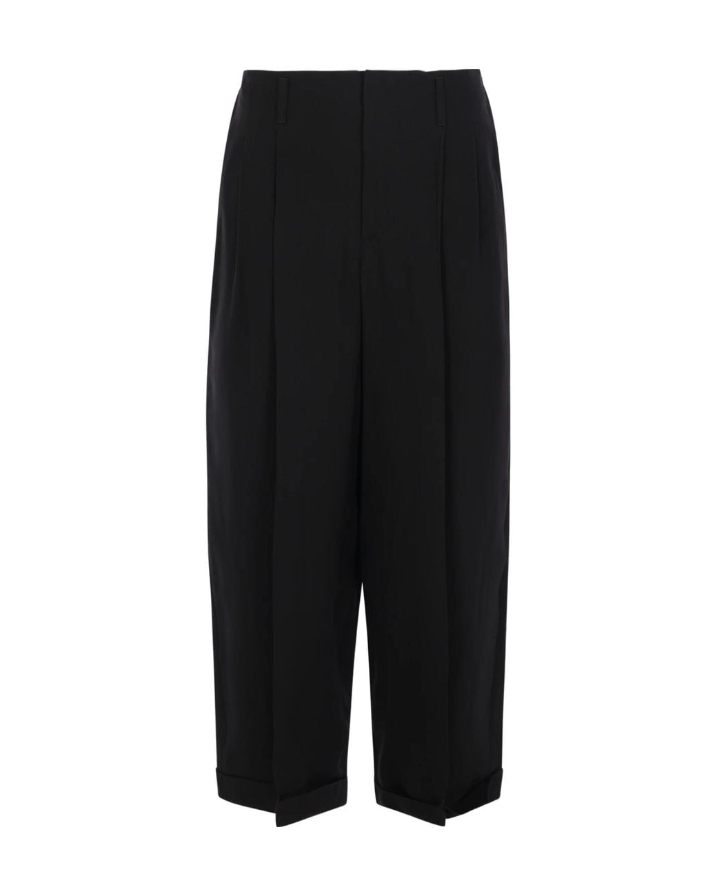 Ann Demeulemeester Black Agdar Pleated Tapered Trousers for men