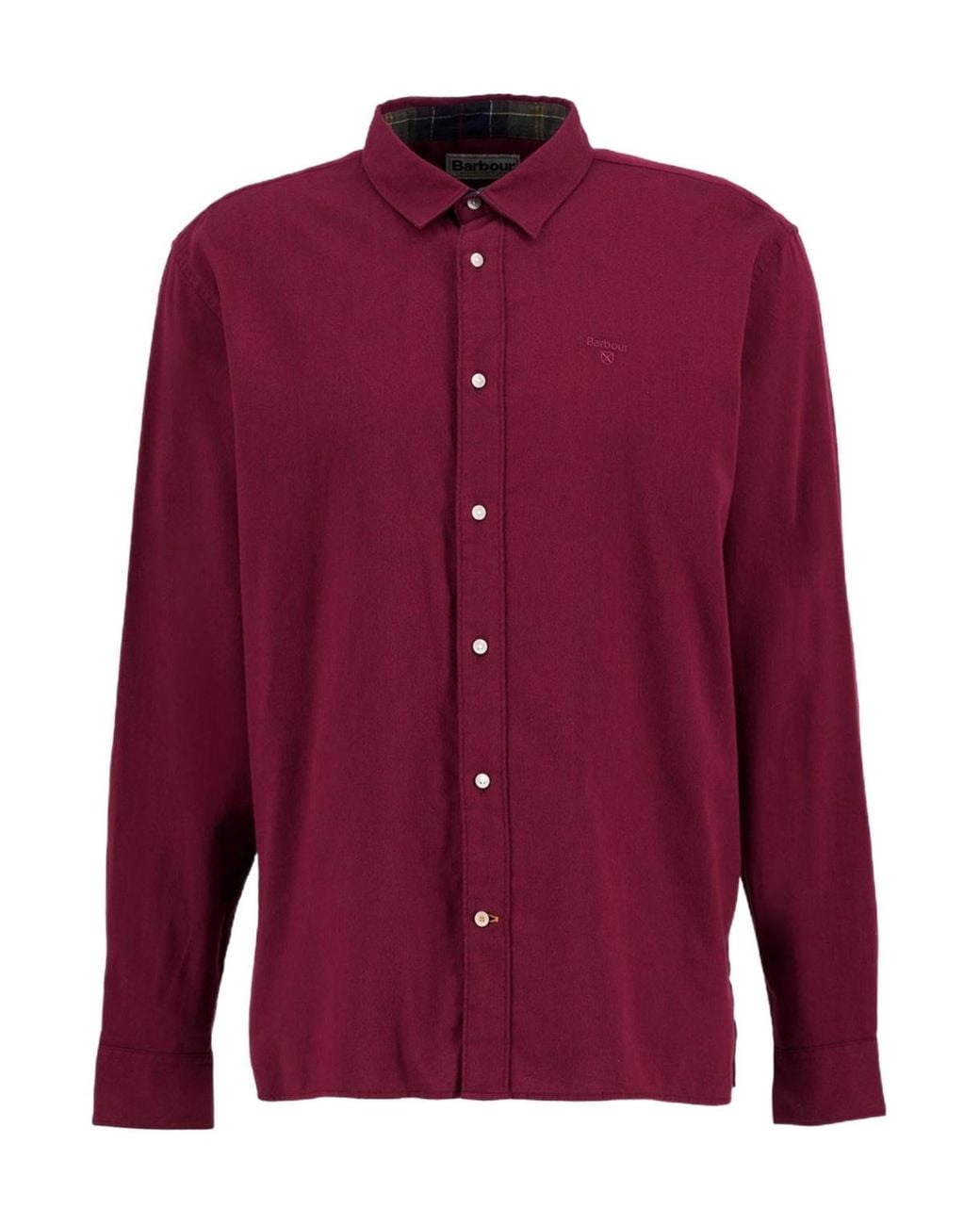 Barbour Red Sealane Relaxed Long-Sleeved Shirt for men