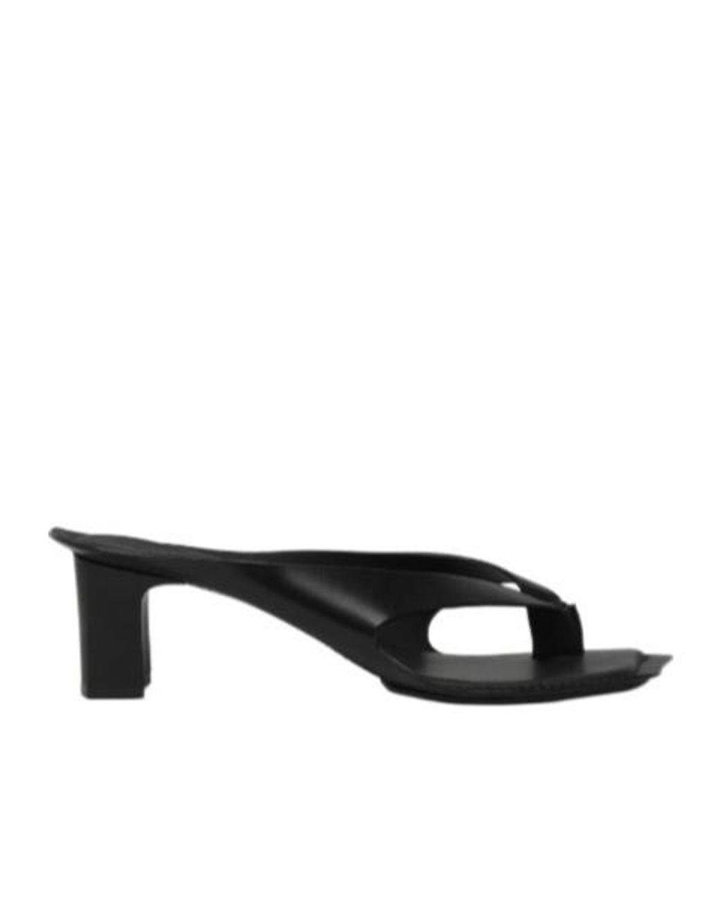 MM6 by Maison Margiela Black Anatomic Leather Mules