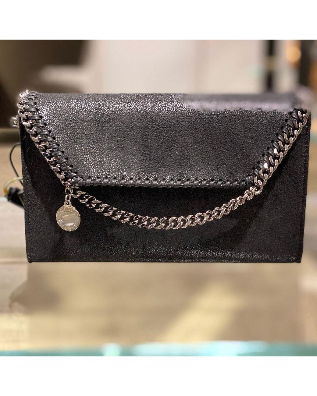 Stella McCartney Black Falabella Mini Shoulder Bag