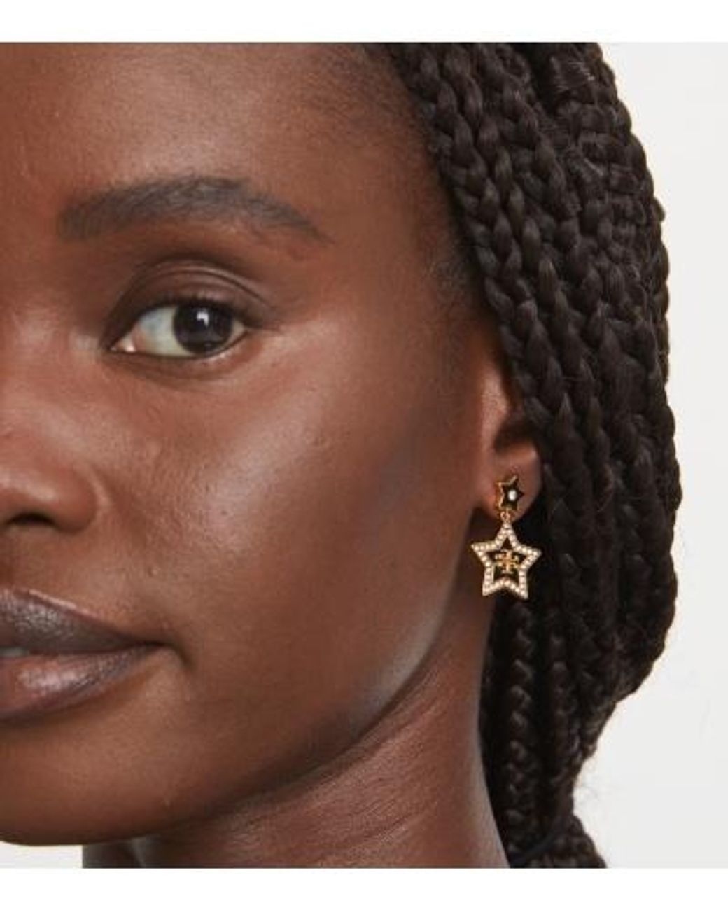 Tory Burch Metallic Falling Star Drop Earrings