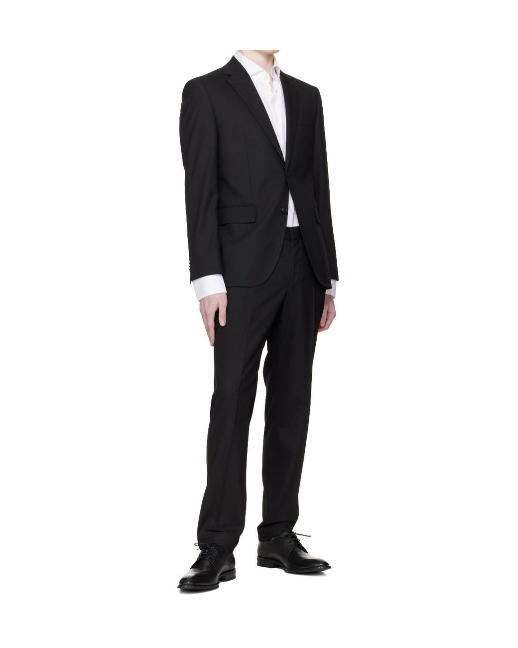 Boss Black Lace-Up Derby Shoes for men