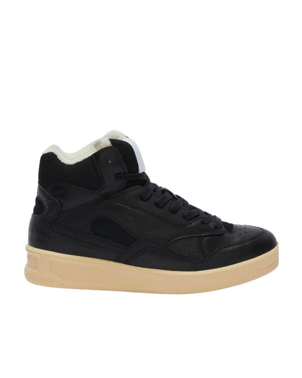 Jil Sander Black High-Top Sneakers
