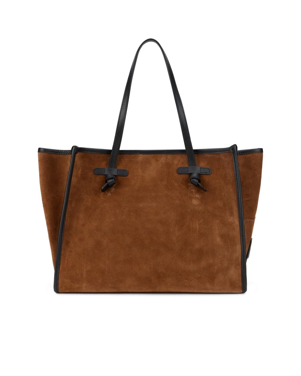Gianni Chiarini Brown Suede Eyelet Detail Tote Bag