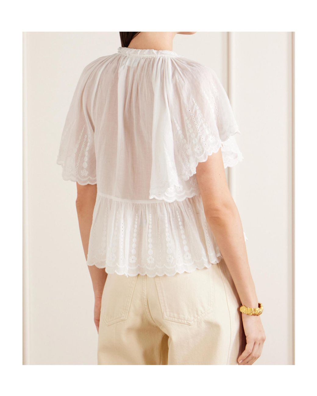 Isabel Marant White Lorna Top