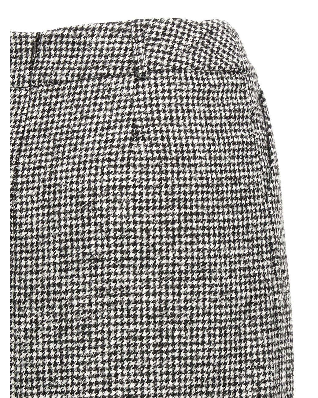 Ermanno Scervino Gray High Waist Back-Slit Midi Skirt