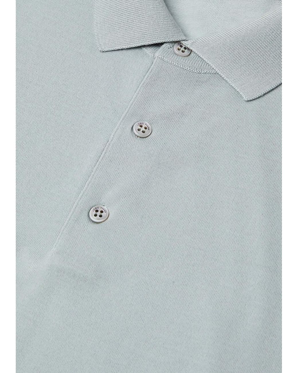 Loro Piana Blue Polo for men