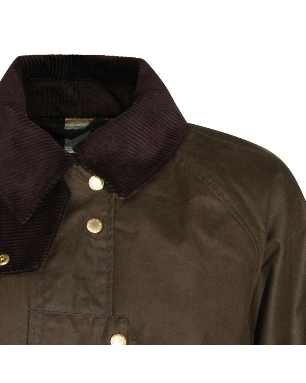 Barbour Brown Contrastcollar Long Field Coat