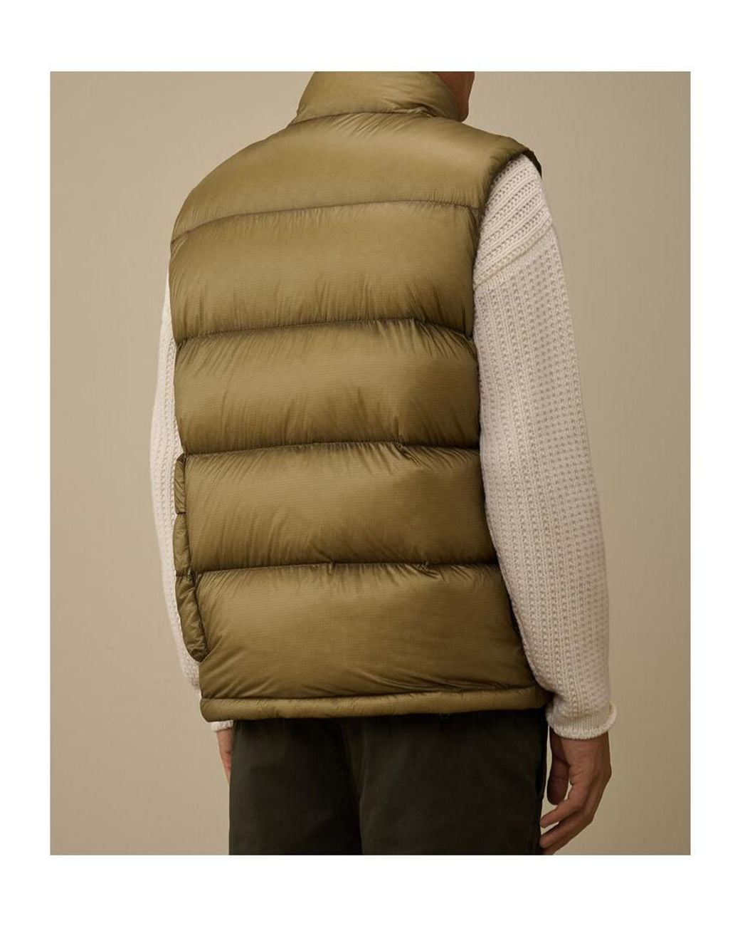 C P Company Green D.D. Shell Down Gilet for men
