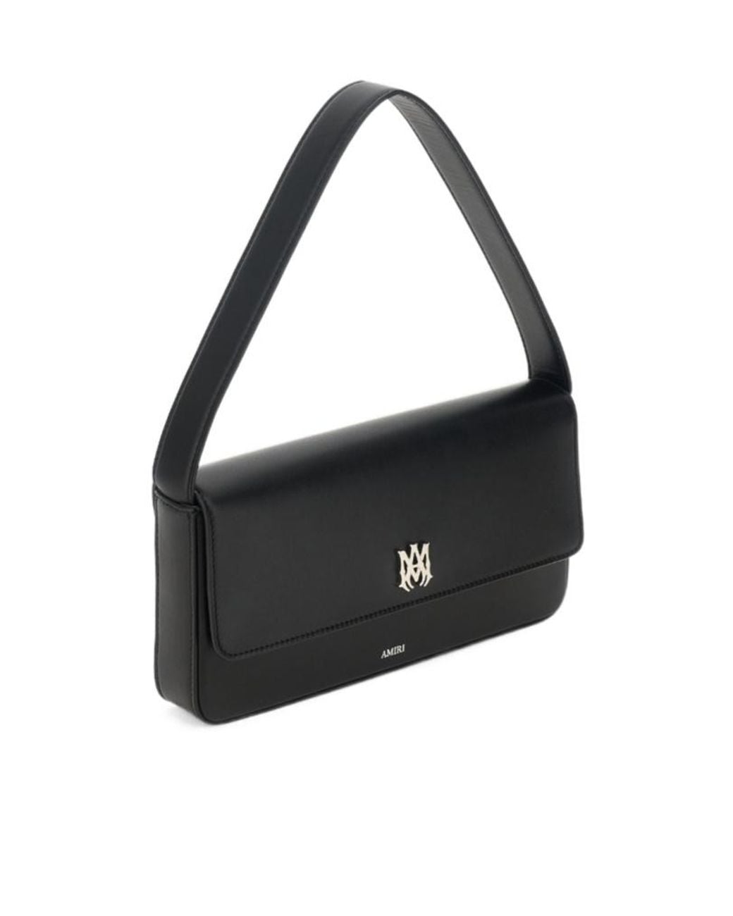 Amiri Black Foldover Top Shoulder Bag