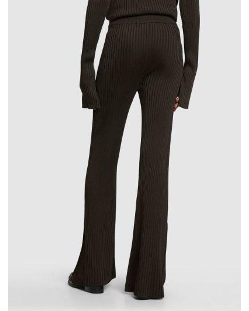 Jil Sander Brown Rib Horn Casual Pants