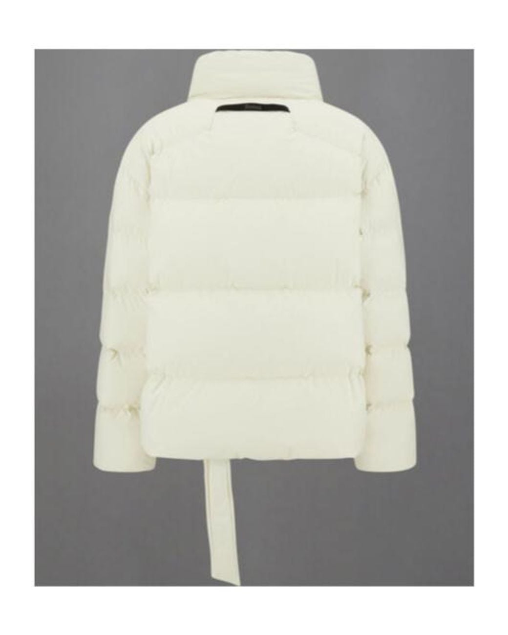 Herno White Laminar Belted Puffer Jacket