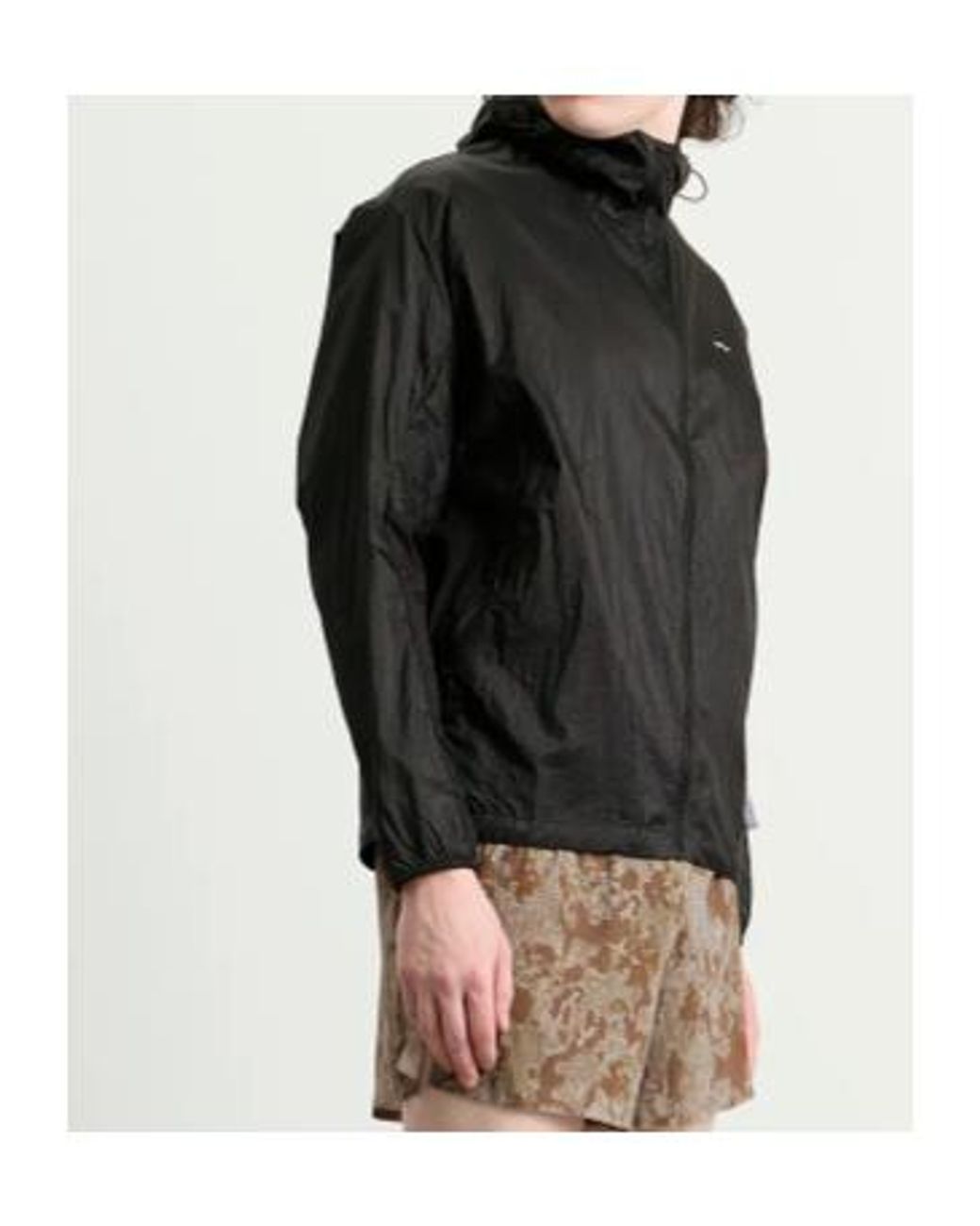 Satisfy Black Pertex Diamond Fuse Windbreaker for men