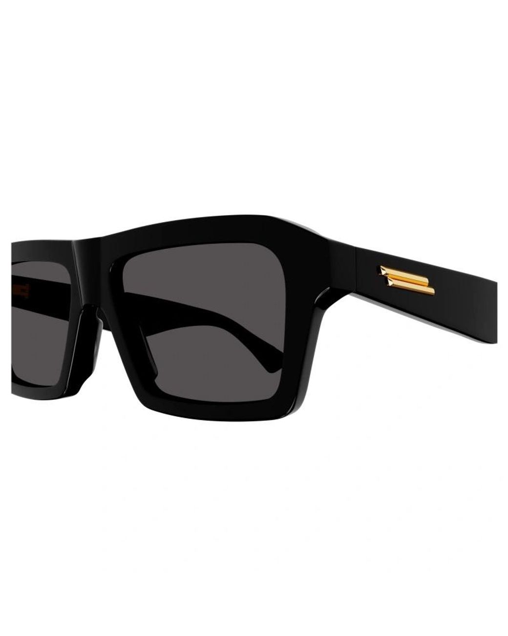 Bottega Veneta White Eyewear Rectangle Frame Sunglasses for men
