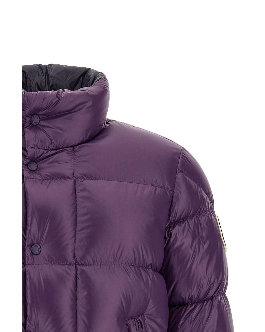 Moncler Purple Brendola Laqué Short Down Jacket for men
