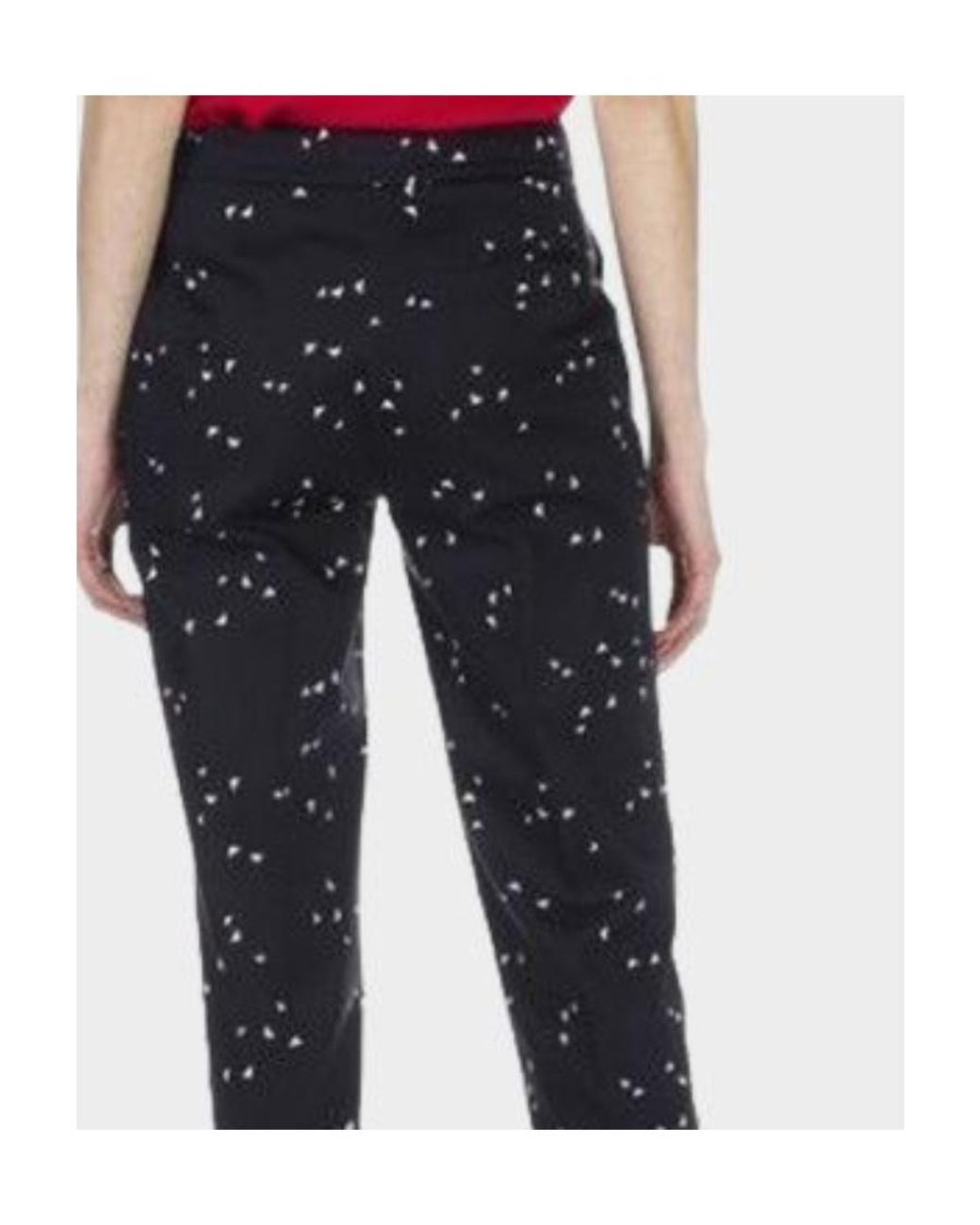 Armani Jeans Black Printed Casual Pants
