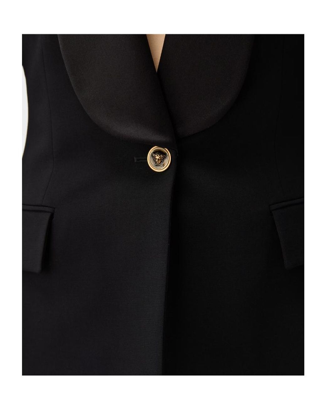 Versace Black Wool Blazer