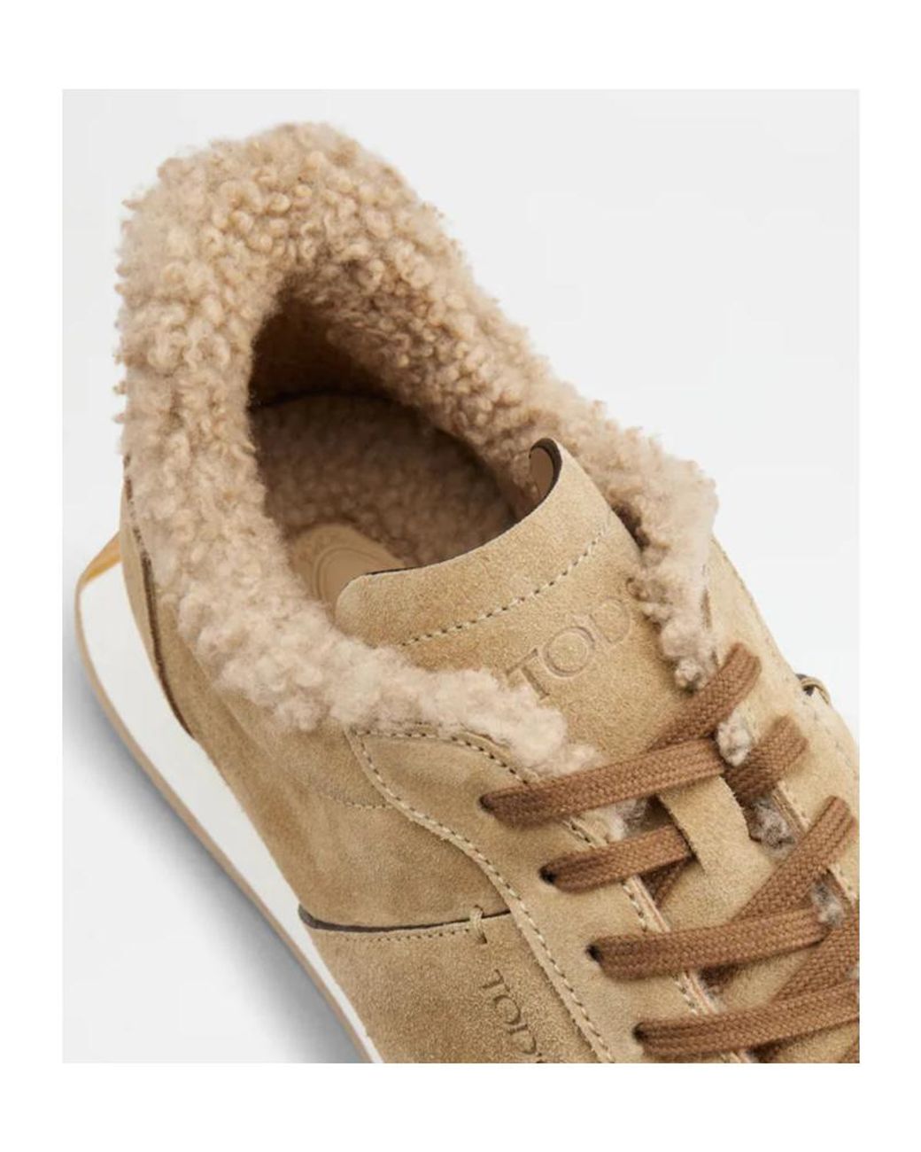 Tod's Natural Sportivo Active Suede Trainers for men