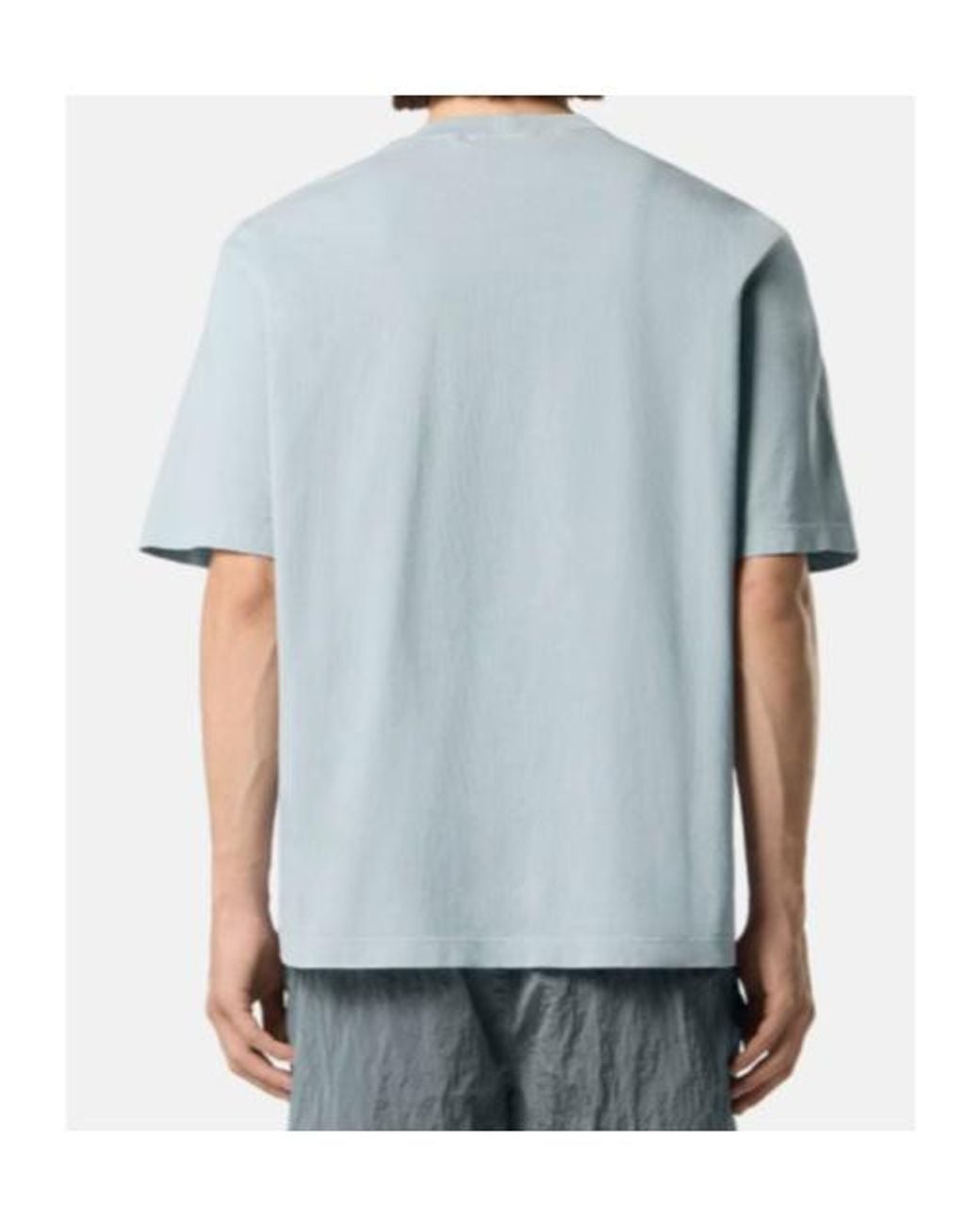 Stone Island Blue Short Sleeve Crewneck T-Shirt for men