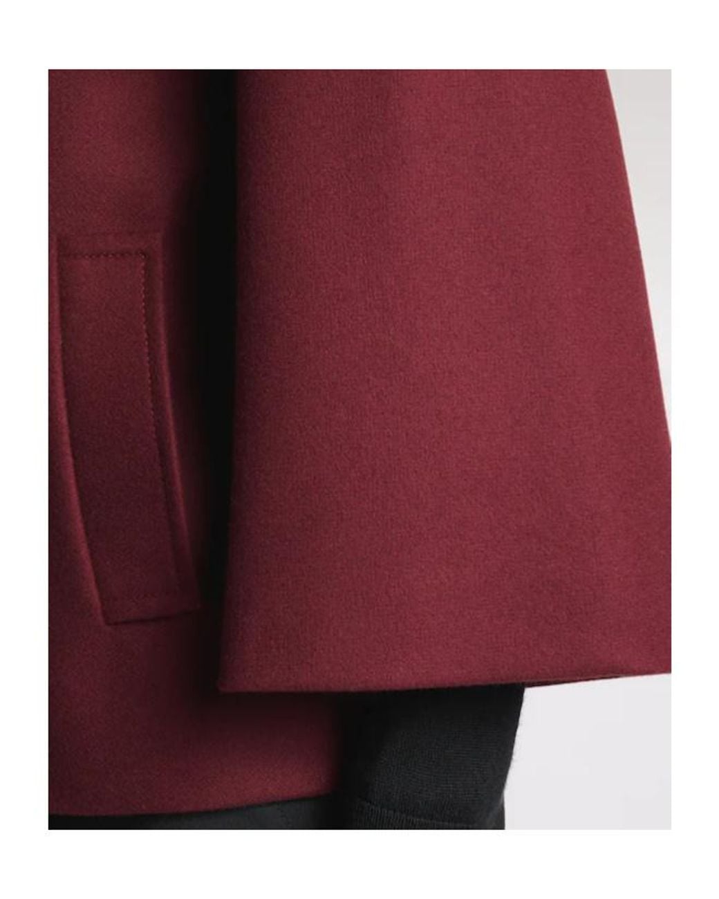 Fay Red Hook-Closure Wool Cape