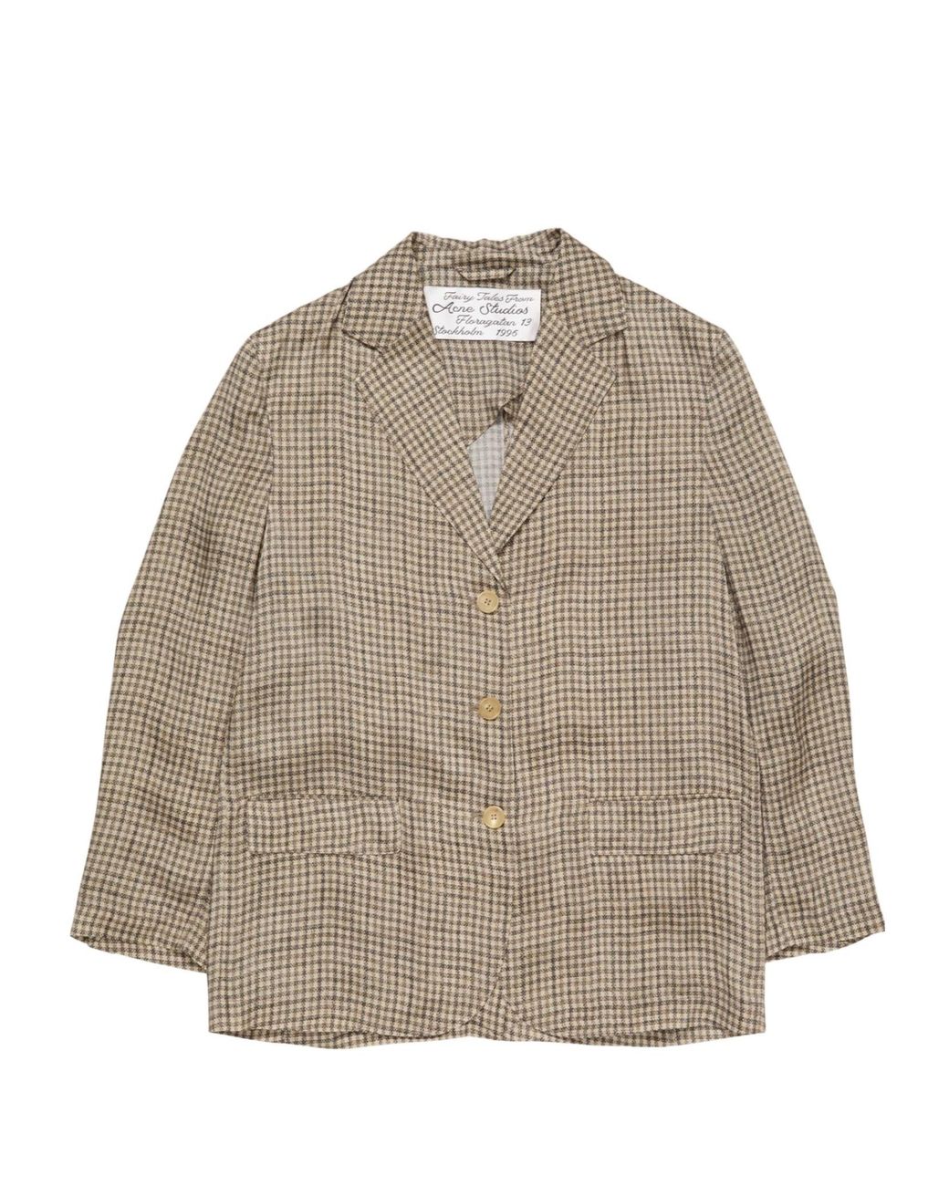 Acne Natural Faux-Fur Collar Jacket