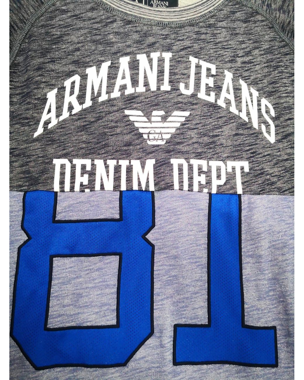 Armani Jeans Gray Logo Sweater for men