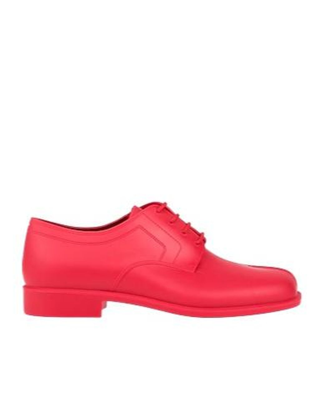 Maison Margiela Red Minimalist Derby Shoes