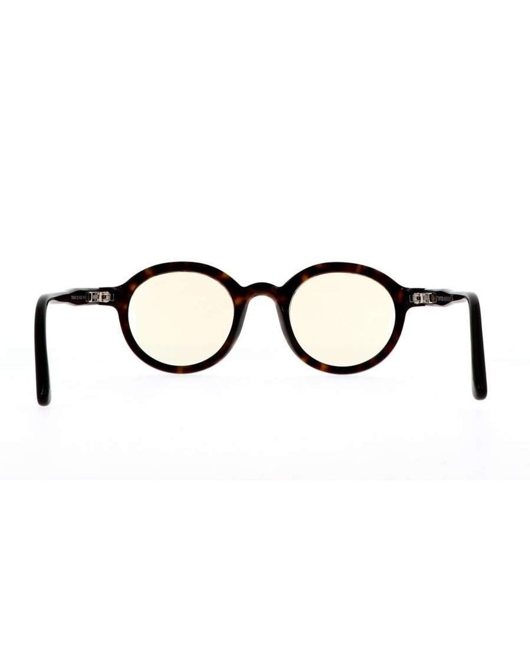 Tom Ford White Eyewear Round Frame Glasses for men