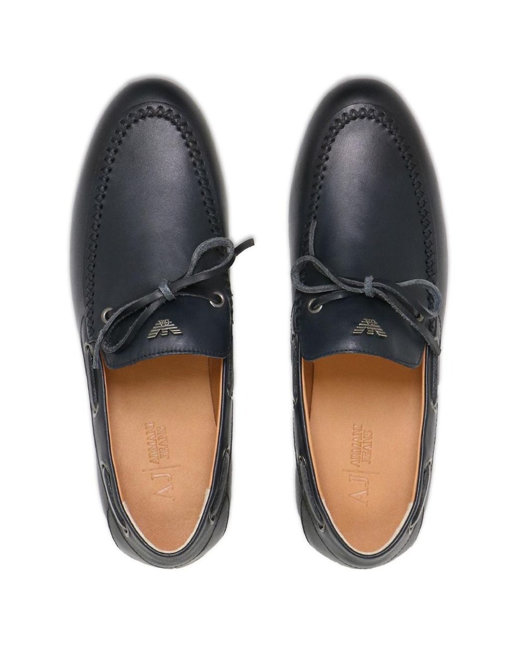 Armani Jeans Blue Logo Details Business Casual Shoes for men